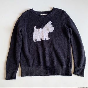 LC Lauren Conrad Scottie Dog Sweater Size Large